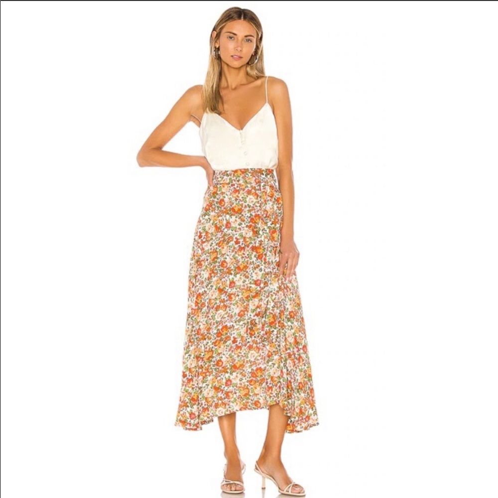 FAITHFULL THE BRAND - Asiya Floral Midi Skirt